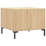 vidaXL Table basse Chêne sonoma 50x50x40 cm Bois d'ingénierie
