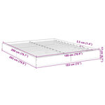 vidaXL Cadre de lit sans matelas sonoma gris 180x200 cm
