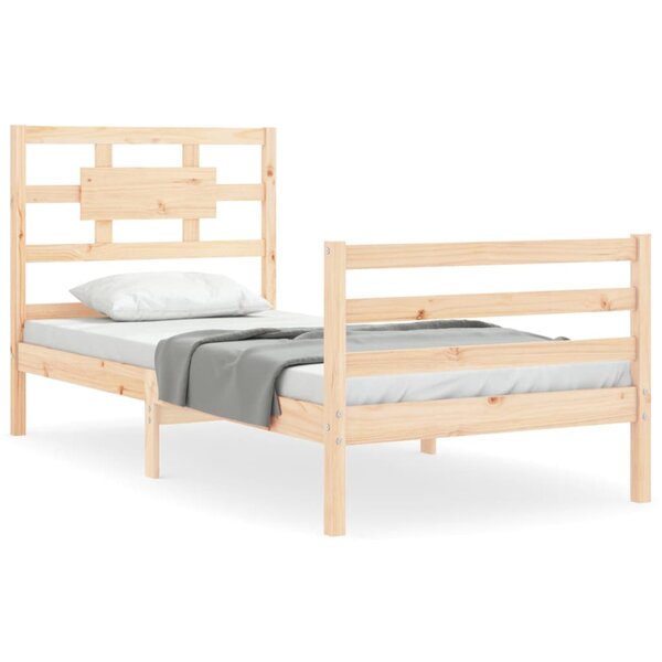 vidaXL Cadre de lit sans matelas bois massif