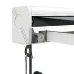 vidaXL Auvent rétractable anthracite 4x3 m tissu et aluminium