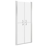 vidaXL Porte de douche ESG dépoli 81x190 cm