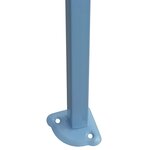 vidaXL Tente de réception pliable avec 4 parois 3x4 m Acier Bleu