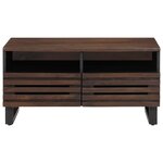 vidaXL Table basse marron 80x55x40 cm bois de massif manguier