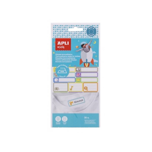 Étiquettes thermocollantes 3 tailles 35 pièces