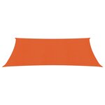 vidaXL Voile d'ombrage 160 g/m² rectangulaire orange 5x7 m PEHD
