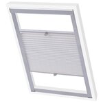 vidaXL Store plissé Blanc CK04