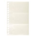 Recharge De 10 Pochettes Détachables Pour Porte Cartes De Visite Exactive® - 19x12 5cm - Cristal - X 5 - Exacompta