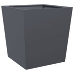 vidaXL Jardinière anthracite 50x50x50 cm acier