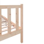 vidaXL Cadre de lit sans matelas bois massif 140x190 cm