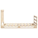 vidaXL Cadre de lit avec tête de lit 90x200 cm bois de pin massif