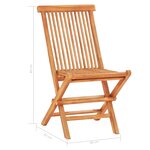 vidaXL Ensemble de bistro 3 Pièces avec coussins vert vif Bois de teck