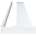 vidaXL Paroi de douche et étagère Chrome 80x195 cm Verre ESG&Aluminium