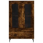 vidaXL Buffet haut chêne fumé 69 5x31x115 cm bois d'ingénierie