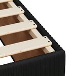 vidaXL Sommier à lattes de lit avec matelas noir 120x190 cm velours