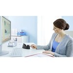 Dévidoir tesafilm Easy Cut Curve Noir avec Rouleau Transparent 10mx19mm x 3 TESA