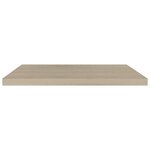vidaXL Étagère flottante murale chêne 80x23 5x3 8 cm MDF