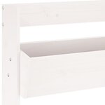 vidaXL Jardinière murale 3 niveaux 60x18 5x110 cm blanc pin massif