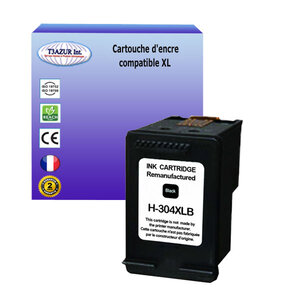 T3azur - cartouche d'encre compatible remplace hp 304 304xl noire pour hp deskjet 2600  2620  2621  2622