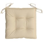 vidaXL Coussins de palette lot de 4 beige 50x50x7 cm tissu oxford