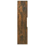 vidaXL Armoire de bain Chêne fumé 30x30x130 cm Bois d'ingénierie