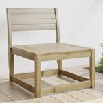 vidaXL Canapé de jardin bois de pin imprégné