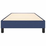 vidaXL Cadre de lit sans matelas bleu 100x200 cm tissu