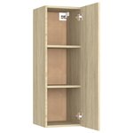 vidaXL Meuble TV Chêne sonoma 30 5x30x90 cm Bois d’ingénierie
