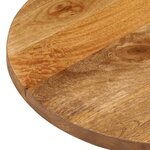vidaXL Dessus de table 110x50x3 8 cm ovale bois massif de manguier