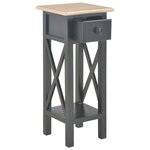 vidaXL Table d'appoint Noir 27 x 27 x 65 5 cm Bois