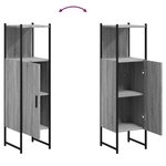vidaXL Armoire de salle de bain sonoma gris 33x33x120 5 cm