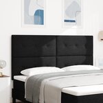 Tête de lit vidaXL capitonnée noire 180 cm en tissu