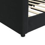 vidaXL Lit de repos sans matelas noir 80x200 cm velours