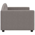 vidaXL Lit de repos sans matelas taupe 80x200 cm tissu