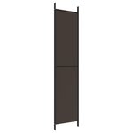 vidaXL Cloison de séparation 3 panneaux Marron 150x220 cm Tissu