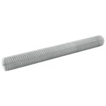 vidaXL Grillage pour volière acier galvanisé 25x1 5 m argenté
