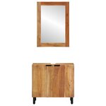 vidaXL Ensemble de meubles de salle de bain 2 pièces en bois d'acacia solide