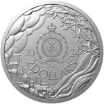 Pièce de monnaie en Argent 2 Dollars g 31.1 (1 oz) Millésime 2024 Mythological Creatures MEDUSA