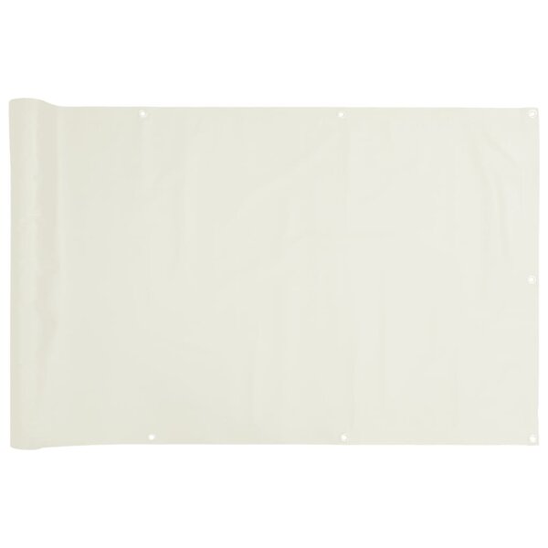 vidaXL Écran d'intimité de balcon blanc 700x120 cm PVC