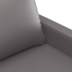 vidaXL Fauteuil Gris 60 cm Similicuir