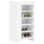 vidaXL Armoire à chaussures blanc 52x37 5x100 cm bois d'ingénierie