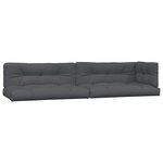 vidaXL Salon palette de jardin avec coussins 5Pièces bois d'acacia massif