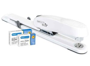 Agrafeuse long bras ECO, blanc soft, avec agrafes RAPESCO