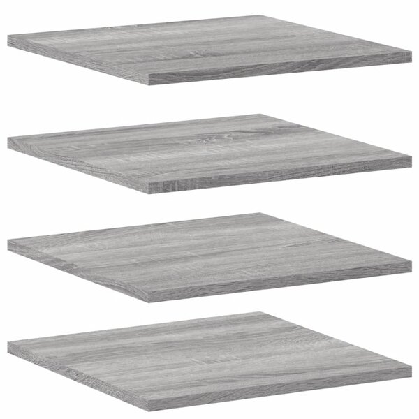 vidaXL Étagères murales 4 Pièces sonoma gris 40x40x1 5 cm bois ingénierie