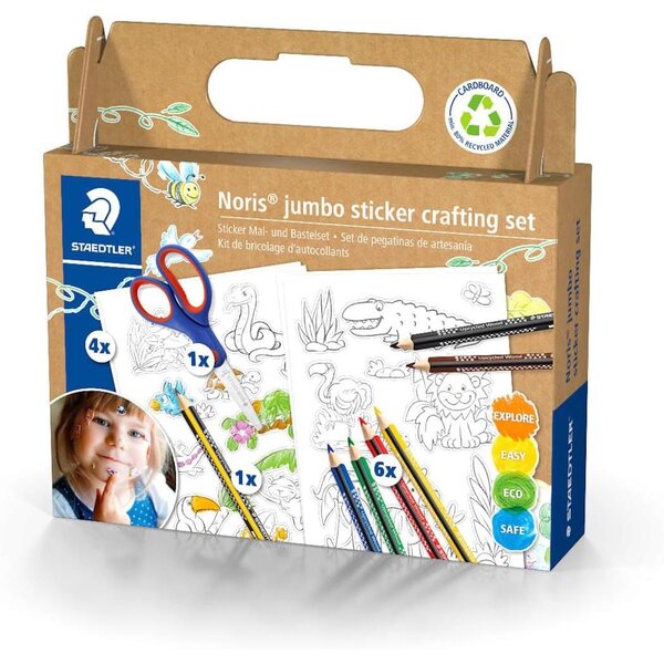 Kit créatif de stickers noris jumbo  12 pièces staedtler