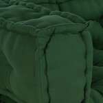 Coussin de sofa palette vidaXL avec accoudoirs et dossier en tissu vert