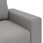 Fauteuil vidaXL Cloud Grey 59 cm en tissu