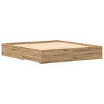 Lits avec tiroirs vidaXL Chêne artisan 180x200 cm Bois d'ingénierie