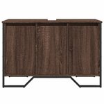 vidaXL Armoire lavabo de salle de bain chêne marron 91x35x60 cm