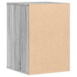 vidaXL Commode d'angle sonoma gris 40x41x58 cm bois d'ingénierie