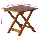 vidaXL Chaise longue de jardin avec table et coussin Bois d'acacia